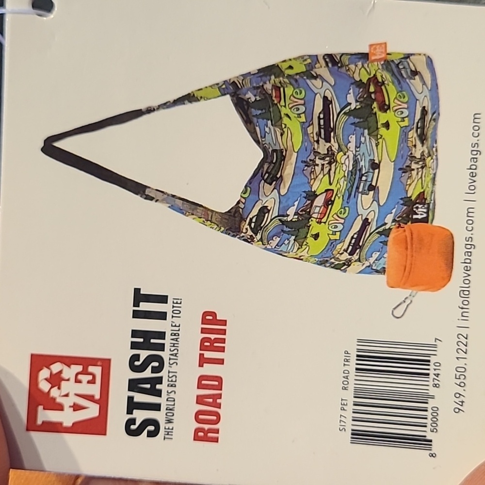 NWT Love Bag Eco-Friendly Reusable Stash It Tote - various patterns - Picture 6 of 12